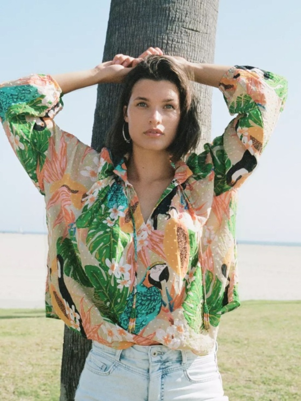 Farm Rio Helena Clip Dot Blouse